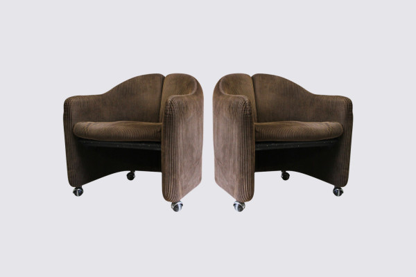 PS 142 club chairs by Eugenio Gerli for Tecno