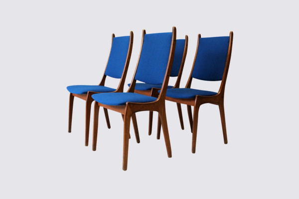 Teak chairs by Kai Kristiansen for Korup Stolefabrik