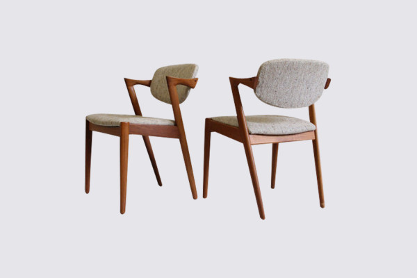 No.42 armchairs by Kai Kristiansen for Schou Andersen