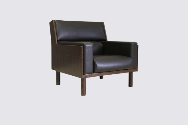 Rosewood lounge chair by Anonima Castelli