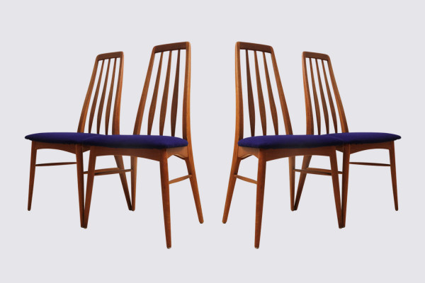 Teak chairs Eva by Niels Koefoed for Koefoeds Hornslet