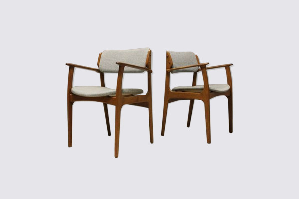 OD-50 teak armchairs by Erik Buck for OD Møbler