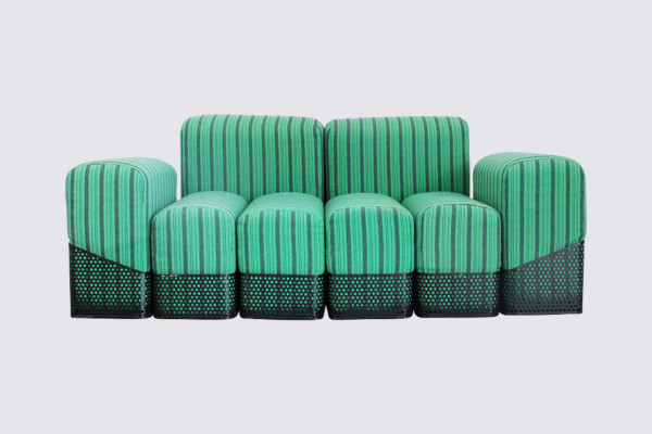 Sculptural seating object in the style of Memphis