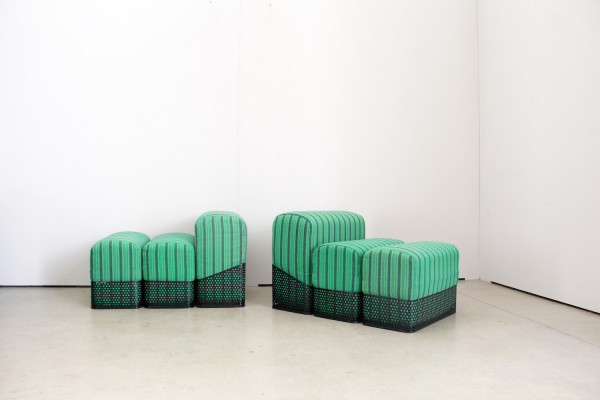 Sculptural seating object in the style of Memphis