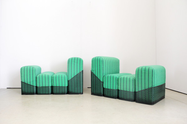 Sculptural seating object in the style of Memphis