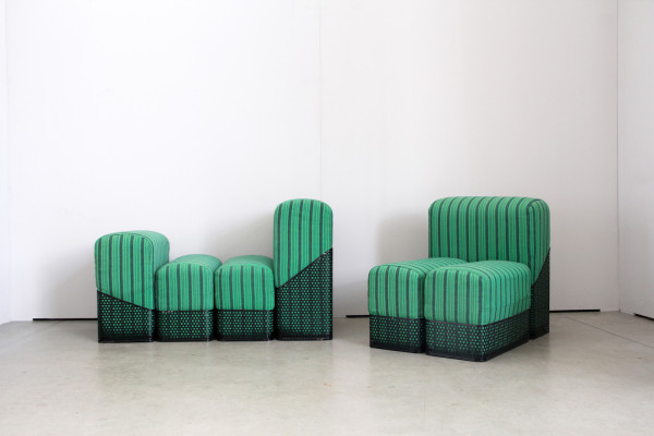 Sculptural seating object in the style of Memphis