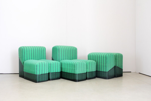 Sculptural seating object in the style of Memphis
