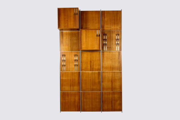 Modular wall-mounted coat rack by Ico Parisi for MIM Roma