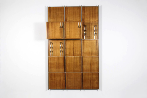 Modulare Wandgarderobe von Ico Parisi für MIM Roma