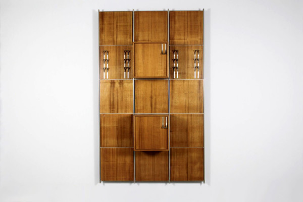 Modular wall-mounted coat rack by Ico Parisi for MIM Roma