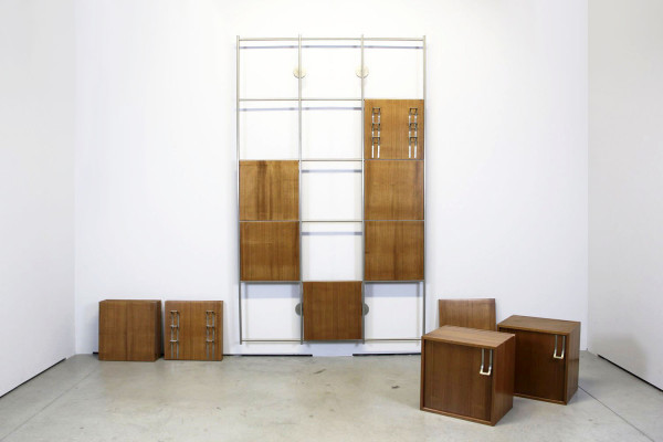 Modular wall-mounted coat rack by Ico Parisi for MIM Roma