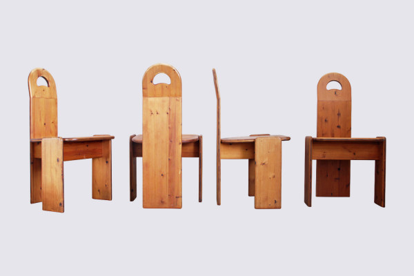 Sedie Da Pranzo Brutaliste di WASA