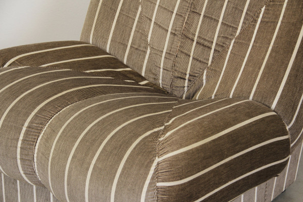 Muschelförmiger Vintage Loungesessel, Italien 1970er