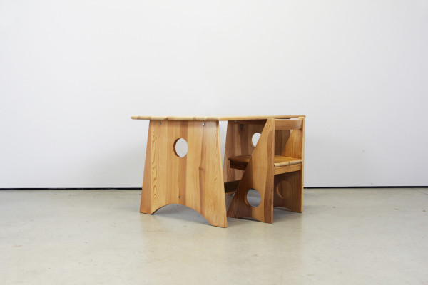 Kids table and chair by Gilbert Marklund for Furusnickarn AB