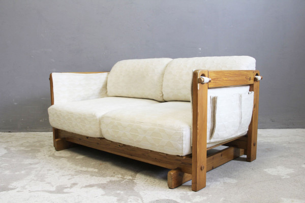 Pine sofa in the style of Yngve Ekström