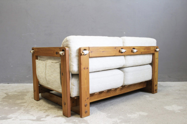 Dänisches Kiefer Sofa im stile von Yngve Ekström