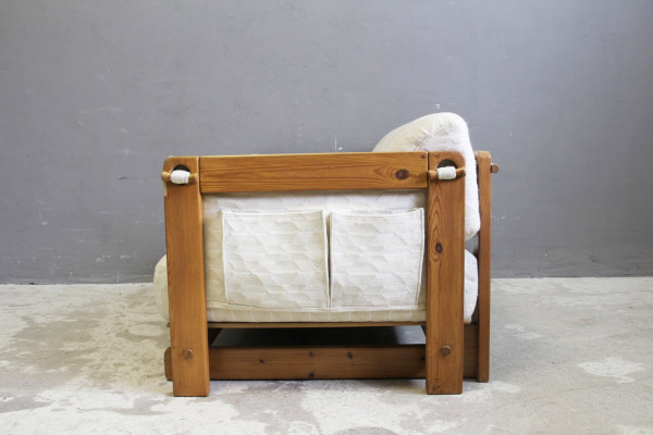 Pine sofa in the style of Yngve Ekström