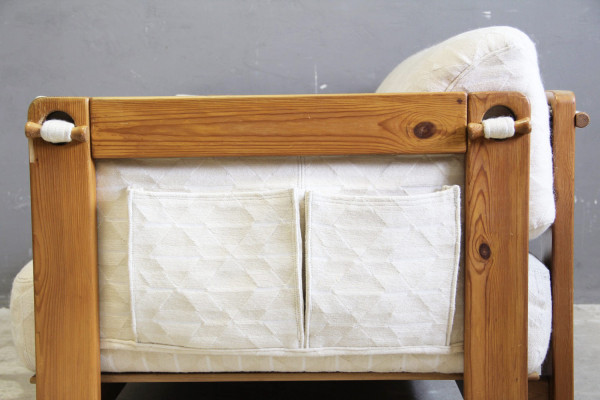 Dänisches Kiefer Sofa im stile von Yngve Ekström