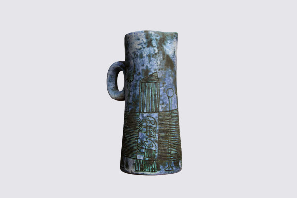 Sgraffito jug by Jacques Blin